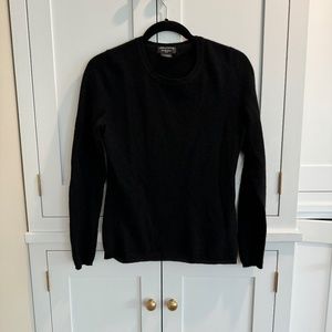 Lord & Taylor Black Cashmere Sweater Size PM